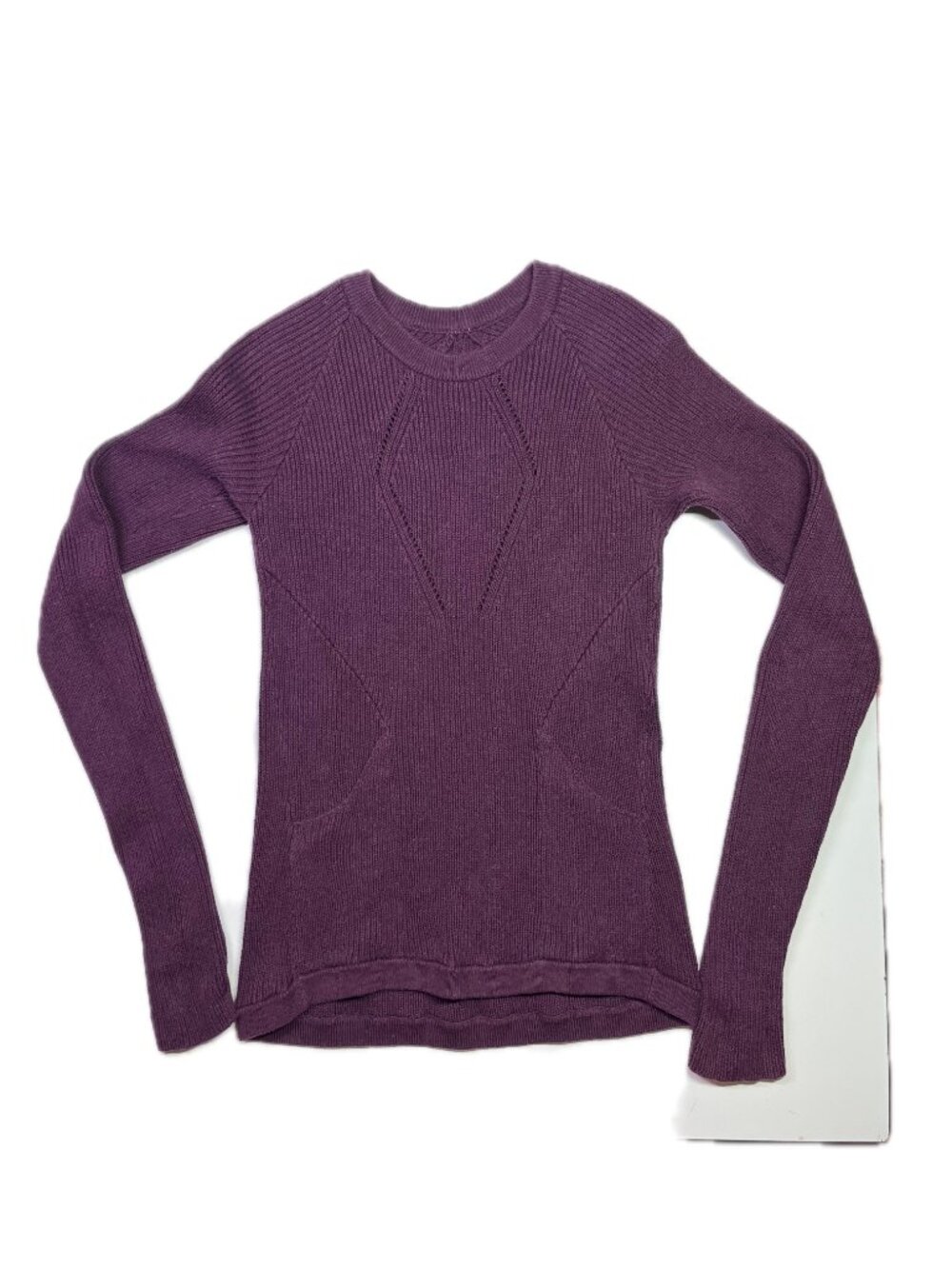 Lululemon Size 4? The Sweater The Better Maroon Ribbed Sweater Cotton